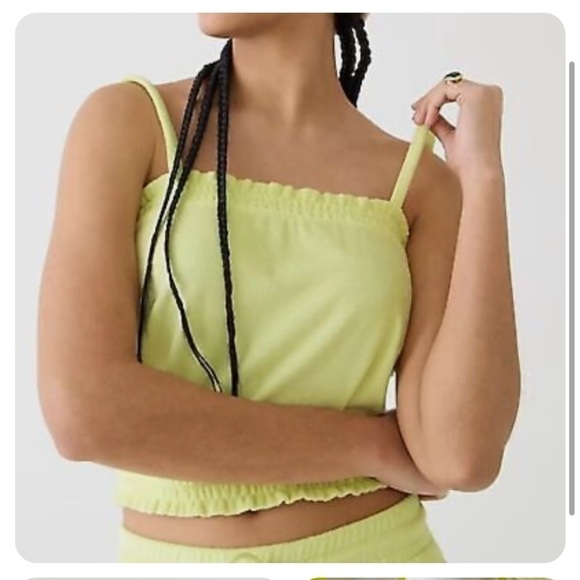 J Crew ❤️ Smocked Towel Terry
Tank For Women NEW - Picture 1 of 6